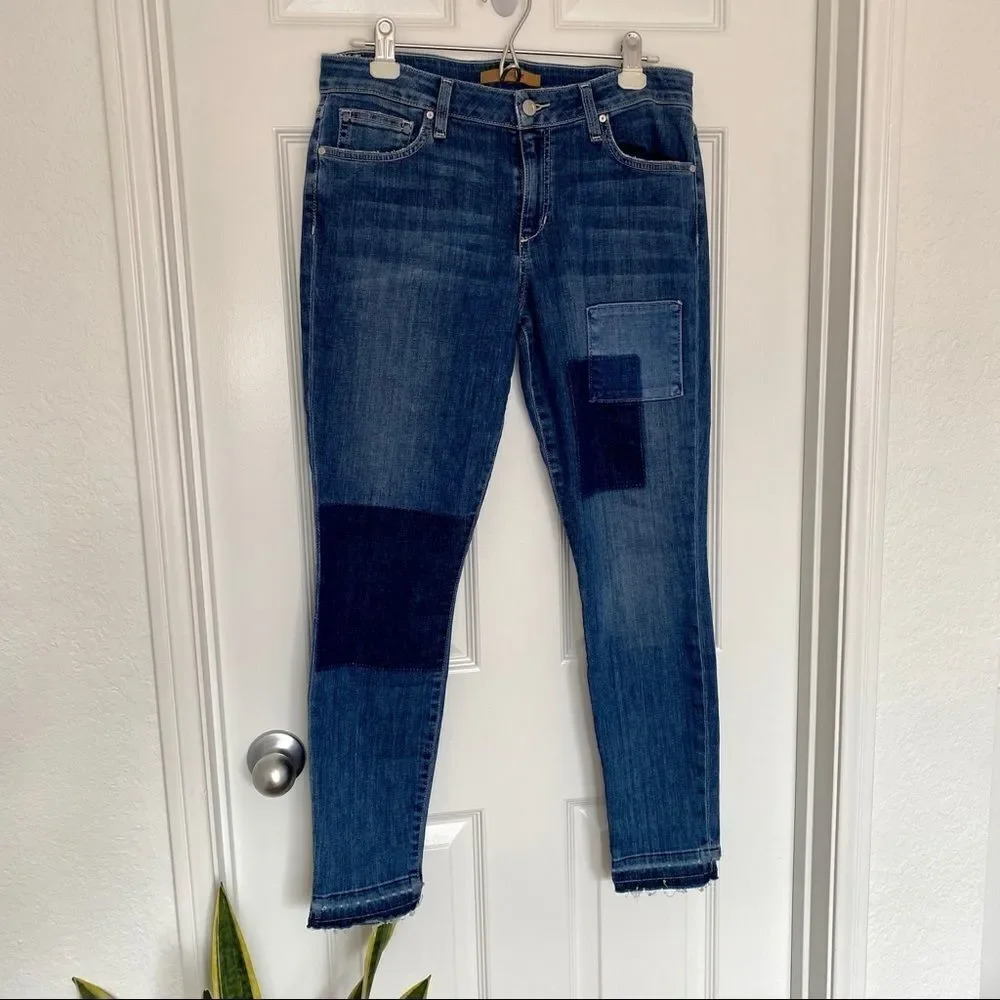 NWT Joe’s Jeans Daisy Patchwork Mid Rise Skinny Ankle Jean 30 - Picture 4 of 15